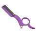 Anti-rust razor vintage straight edge barber for personal use of razor(purple retro razor)