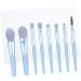 AUTSUPPL 8pcs Powder Brush Mini Makeup Brushes Cosmetic Eye Eyeshadow Makeup Cosmetics Brush Kit Blue Wooden - Buy Online on GoSupps.com