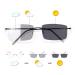 Rimless Progressive Multifocus Reading Glasses Photochromic Transition Sunglasses Sun Readers Blue Light Blocking Multifocal Computer Eyeglasses Anti Glare UV400 Presbyopia Eyewear for Men Women 2.5 2.5 X