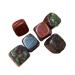 Natural Crystals and Stones 4pcs Natural Dragon Blood Stone Cube Quartz Polished Stone Crystal Gemstone Crystal Gravel Natural Quartz Crystals for Decoration kaixun