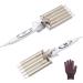 RWeLit 5 Barrel Waver Curling Iron Wand - 0.62" Nano Tourmaline Ceramic Hair Crimper - Fast Heating Hair Waver Hair Curler Dual Voltage Adjustable Temp - Semi Deep Beautiful Curly Waves