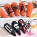 Halloween Nail Art Stamping Plate Set - JMEOWIO 6 Sheets Manicure Template with Pumpkin, Skull, Ghost, and Witch Images for Nail Art Design Stamp Kit - Buy Online on GoSupps.com