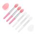 Ipetboom Eyeshadow 2 Sets Lip Stick Dust Beauty Kit Convenient Lip Brush Scruber Lip Sleeping Lip Silicone Lipstick Applicator Miss Girl Silica Gel Lipstick Stick