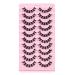 Buy 10 Pairs 3D Russian False Eyelashes - DD Curved Thick Lifelike Lashes (Black) | International Shipping Available - Buy Online on GoSupps.com