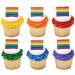 24 Rainbow Pride Cupcake Rings Toppers - Buy Online on GoSupps.com