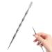 2-in-1 Acne Tools Extractor Scraper with Blackhead Remover Needle for Women Men (1 Pack) Silver-01