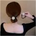 Pearl Girl's Small Intestine Hair Rope and Horsetail Fashionable Back Head Tie Hair Loop Simple and Elegant Dressing Headband(Brown) - Buy Online on GoSupps.com