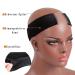 Velvet Wig Headband - Adjustable Slide-Resistant Comfort Grip | Dark Brown Brown & Black - Buy Online on GoSupps.com