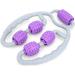 Muscle Massage Roller - Manual Fascia Roller for Neck Shoulders Thighs & Legs | Leg Massage Device in Purple - Buy Online on GoSupps.com