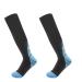 CHEERYMAGIC Compression Socks for Men & Women Graduated Medical Grade Athletic Fit Stockings for Running Sports Nurses Flight Travel A2-JBYSW One Size Blue-S/M