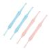 HAKIDZEL 4Pcs Double Head Ear Cleaning Tools Durable Ear Wax with Spiral Massage Tips Ear Wax Removal Supplies for Ear