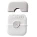 Split Ends Hair Trimmer for Women 2 in 1 Mini Portable Cute Hair Brush Detachable Dustproof Knob Adjustable Stainless Steel Slicer Hair Clipper Grey Hair Brush Hair Clipper