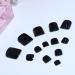Buy Tseenyi Light Black Monochrome Artificial Toenails - 24 Fashion Square Complete Cover for Women & Girls - Perfect for Flawless Look - Buy Online on GoSupps.com