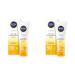 Nivea sun uv face anti-aging sun protection Q10 with SPF 50 (50 ml) moisturizing face sunscreen anti-wrinkle sunscreen with protection against UVA/ UVB radiation (pack with 2) 50 ml (2-pack) LSF 50