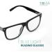 Buy Black Sturdy Frame Blue Light Reading Glasses for Men - Modern & Comfortable 1.25x Readers - Durable Design for All Face Shapes - Buy Online on GoSupps.com