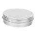 Besportble aluminum can travel cream can with screw cover Round metal socket empty jar aluminum tapping metal tin metal metal pillendose cosmetic container for lip balm cosmetics cream nailart 1 100ml