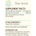 Buy Star Anise 60 Capsules - 500 mg Illicium Verum Dried Seed for Natural Health | International Shipping - Buy Online on GoSupps.com
