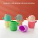 Cactus Silicone Ice Roller Tray - Beauty Lifting Ice Ball & Face Massager | Contouring Eye Ice Ball in Yellow Green - Buy Online on GoSupps.com