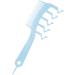 Peigne dents larges en forme de Z pour d m ler les cheveux bleu - Buy Online on GoSupps.com