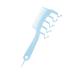 Peigne dents larges en forme de Z pour d m ler les cheveux boucl s d m lant les cheveux fendu taquinerie peigne dents larges bleu