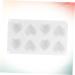 DECHOUS 3D Silicone Heart Mold Candy Making Molds Cake Mold Trays Silicone Cake Mold Silicone Soap Molds Heart Fondant Mold Candle Molds Cake Baking Moulds Chocolate Fudge White 29.5*3.5*17cm White - Buy Online on GoSupps.com