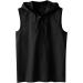Rosennie Men's V-Neck Stringer Tank Top - Black Sleeveless Hoodie for Gym & Bodybuilding (XXL) - Buy Online on GoSupps.com