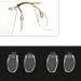Eyeglass Nose Pads 2Pairs Anti-Slip Soft Silicone Push in Replacement for Silhouette Frameless Glasses Eyeglasses Sunglassesâ¦ Nose Pads Clear - Buy Online on GoSupps.com