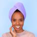 Sleek'e Microfiber Hair Wrap | Purple Anti-Frizz Hair Turban for Thick, Curly, Long Hair - Buy Online on GoSupps.com