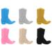 GLEAVI Bracelets Beads 6pcs Silicone Beads Set Boot Shape Beads Silicone Teether Beads DIY Beading Jewelry Mom Care Necklace Making Bracelet Beads