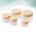 Beaupretty Cream Cosmetic Jars - 5ct Portable Wooden Travel Refillable Containers for Skincare - Buy Online on GoSupps.com