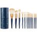 12 Star Action Makeup Brush Set Beginner Soft Hair Powder Brush Powder Blusher Brush Eye Shadow Brush Blue As shown Blue