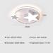 LED Ceiling Light 36W for Children's Room | 55cm Star Lamp with Remote Control | Creative White Ceiling Lighting for Baby Room Bedroom & Living Room - Buy Online on GoSupps.com