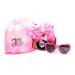 Signature Jojo Siwa Bows - Exclusive Bow Collection - Edition 40 - One Large Limited Edition Hair Bow & Collectors Pin + Accessories From JOJO SIWAS OFFICIAL BOW CLUB in a giftible box Pink Rhinestones - Edition 40