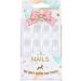 U-K Durable Artificial Nails Coffin False Nails Fake Fingernails Gradient Acrylic Stick On Nails 24 Pieces for Women and Girls (White Short) - Buy Online on GoSupps.com