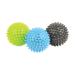 Fitness-Mad massage ball with knobs 6.5 cm pack of 3 multicolored.