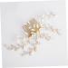 FRCOLOR Bridal Headpiece Wedding Hair Accessories Bridal Headdress Bridal Hair Accessories White Comb Bride - Buy Online on GoSupps.com