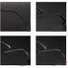 Viorno Glasses with Anti-Slip Ear Holders & Replacement Tips 2 Pairs Long Ironing Tips & Ear Pads - Optimal for Thin Metal Frames (Black) - Buy Online on GoSupps.com