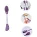 Housoutil Makeup Cleanser Brush Wash Brush Dual Sided Applicator Scrubbers Silicone Cleansing Brush Clay Applicator Cleaning Scrubber Mud Cleaner Facial Plastic - Buy Online on GoSupps.com