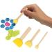 WAFJAMF 40-Piece Round Sponge Brush Set - Yellow Paint Tools for Kids - Buy Online on GoSupps.com