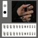 Press on Nails 3 Sets Personality Graffiti Press-on Nails Easy Removal Fake Nail Press-on Nails for Women Girls (Color : Black) (Color : Black) (Black) - Buy Online on GoSupps.com