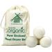 Natural Wool Dryer Balls - Set of 6 | Fabric Softener & Wrinkle Reducer | Eco-Friendly Alternative to Plastic Balls & Liquid Softeners - Buy Online on GoSupps.com