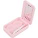 Contact Lens Storage Box with Mirror & Tweezers - Pink | Ideal for Home & Gifts - International Shipping Available - Buy Online on GoSupps.com