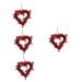 Zerodeko 4pcs Wreath Wedding Party Decoration Supplies Wedding Signs Valentines Heart Hangings Valentines Day Ornaments Valentine s Day Garland Red The Pet Heart-shaped Charm