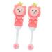 Iwowhero 2st children's toothbrush with soft bristle children's toothbrushes newborn toothbrush children toothbrush travel toothbrush tooth for children children's toothbrush for the mouth 1 piece (1 Pack) pink