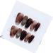 Handmade Autumn and Winter Halo Dye Nail Makeup Wearable Detachable Nail Makeup False Nails(XS)