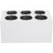 Syrisora Essential Oil Heater - Massage Oil Warmer with 6 Compartments & Constant Temperature for 30-50ml Glass Bottles - 110-240V (EU Connector) - Buy Online on GoSupps.com
