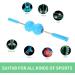 Muscle Roller Stick for Cellulite & Pain Relief Fascia Massage Device for Hind Legs - Blue - Buy Online on GoSupps.com