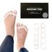 Natural Toe Spacers & Separators Fast Pain Relief from Hammertoe & Bunions | Food Grade Silicone Toe Stretchers Used for Walking Running & Yoga Practice | Medium