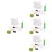 Lurrose 4 Sets Wool Doll Crochet Hook Key Hanging Decor Supply Knitted Key Pendants Crochet Supplies Simple