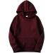 Winter Fleece Sweatsuit for Men - Wine, X-Large | Hoodie & Joggers Set for Workout | Comfy Tracksuit Sweatshirt & Sweatpants Outfit - Buy Online on GoSupps.com